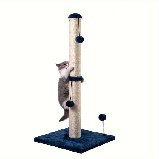 ECOBOOM 34" Tall Cat Scratching Post Kitten Scratcher Sisal Scratch Posts Trees With Hanging Ball For Indoor Cats