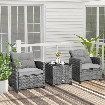 3 PCS Outdoor Patio Furniture Set