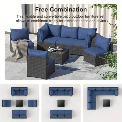 7 PCS Outdoor Patio Furniture Set