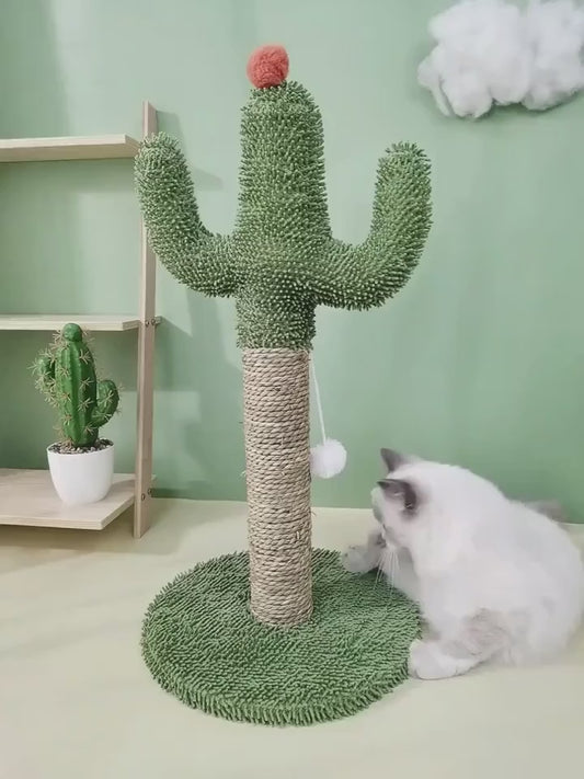 Durable Cactus Cat Scratcher, Engaging Fun Indoor Play Toy, Promotes Claw Health And Active Exercise, Christmas And Halloween Gift