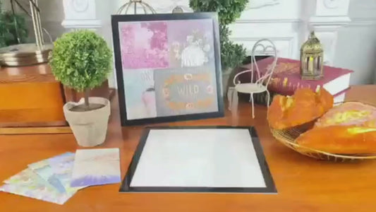 20/10pcs Magnetic Art Frame for Wall, Window, And Home Office- 12.0 X 12.0inch Photo Display with Self-Adhesive Backing