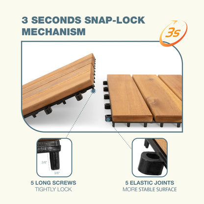 4Slats, Acacia Interlocking Deck Tiles