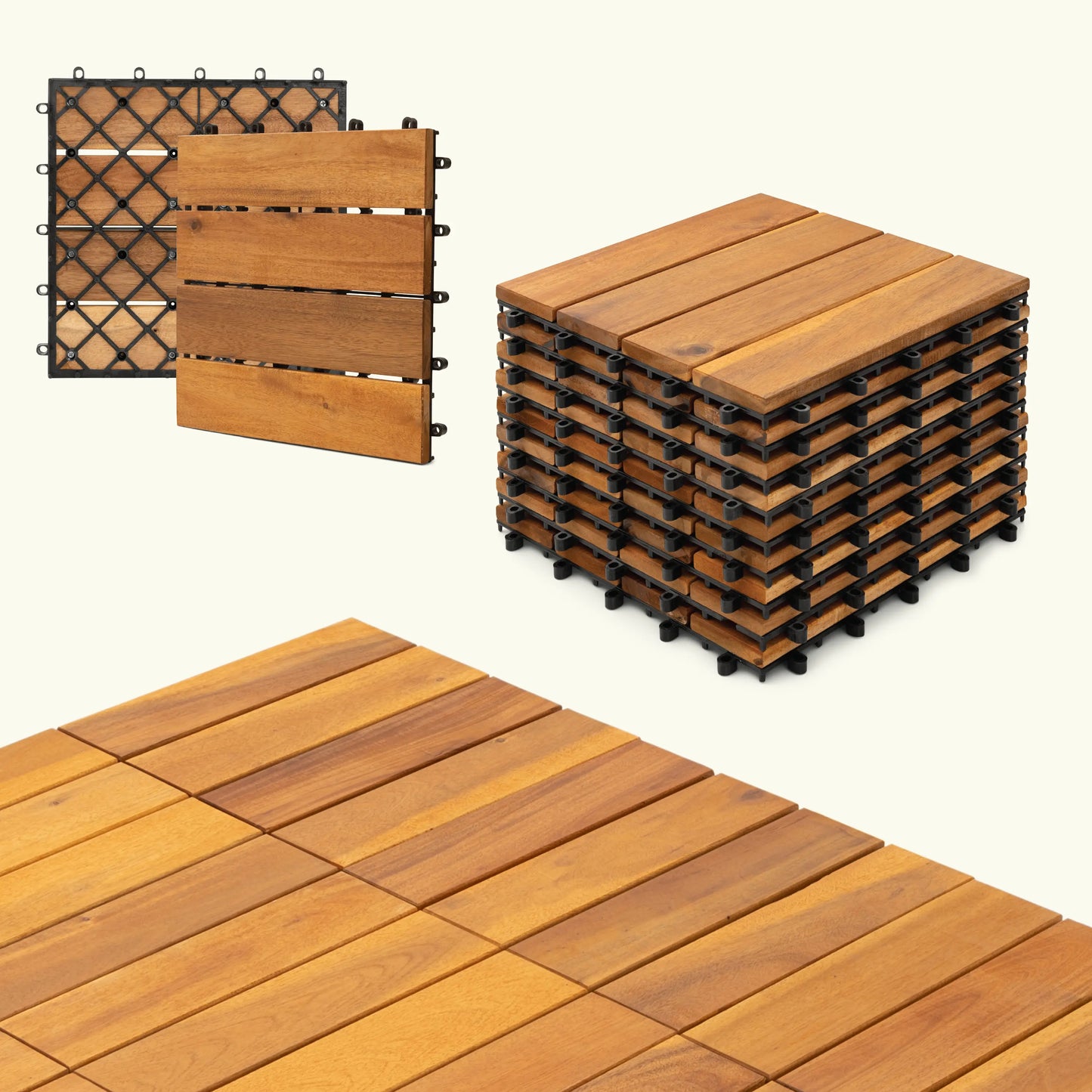 4Slats, Acacia Interlocking Deck Tiles