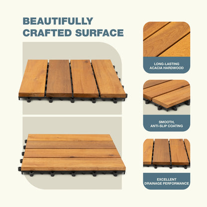 4Slats, Acacia Interlocking Deck Tiles